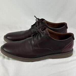 clarks mens shoes Radcliff Low Size 13 Brown Leather Oxford Excellent Condition